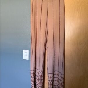 Windsor Boho Blush Pink Wide Leg Pants